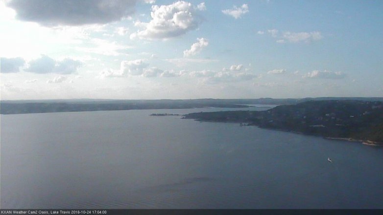 Lake Travis webcam, October 24, 2016 4:10 PM CT