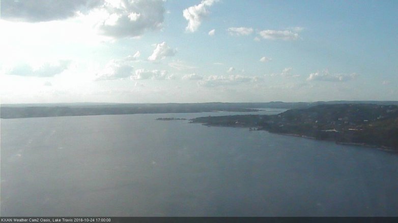 Lake Travis webcam, October 24, 2016 4:20 PM CT