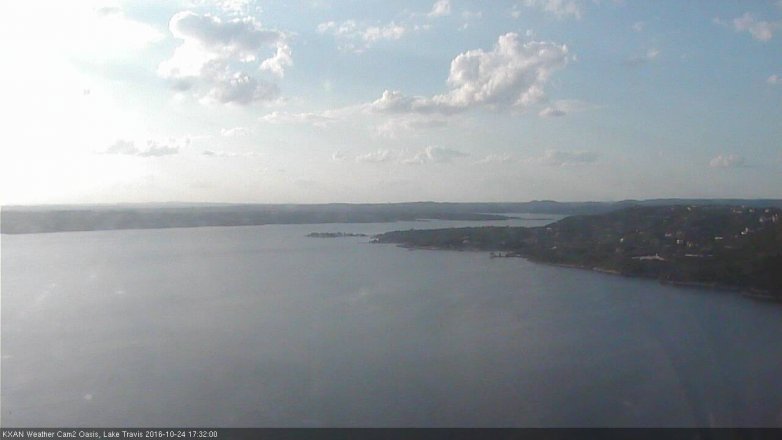 Lake Travis webcam, October 24, 2016 4:45 PM CT
