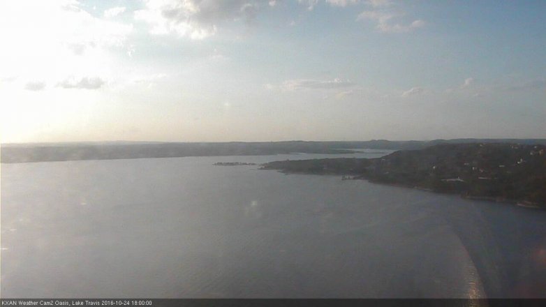 Lake Travis webcam, October 24, 2016 5:05 PM CT