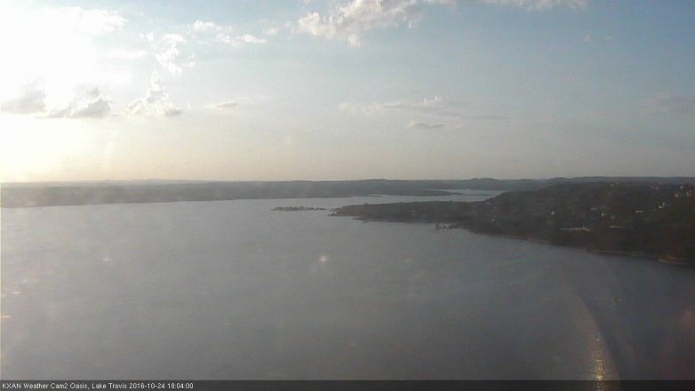 Lake Travis webcam, October 24, 2016 5:15 PM CT