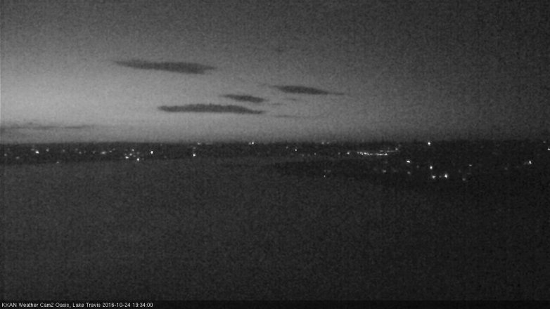 Lake Travis webcam, October 24, 2016 6:40 PM CT