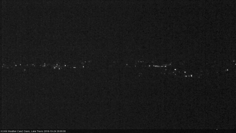 Lake Travis webcam, October 24, 2016 7:20 PM CT