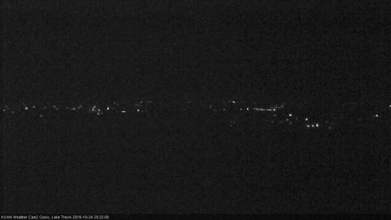 Lake Travis webcam, October 24, 2016 8:00 PM CT