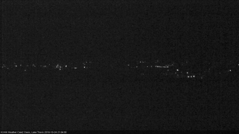 Lake Travis webcam, October 24, 2016 8:30 PM CT