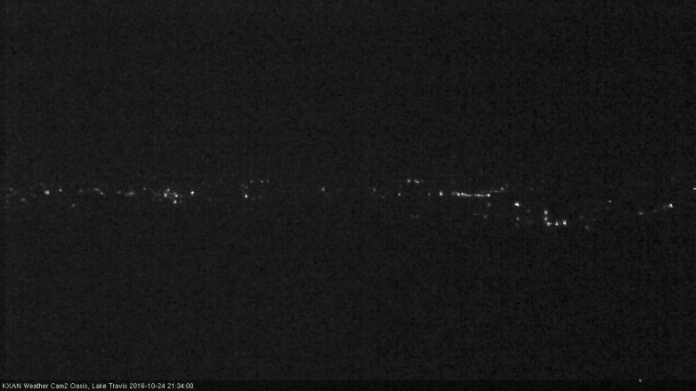 Lake Travis webcam, October 24, 2016 8:50 PM CT