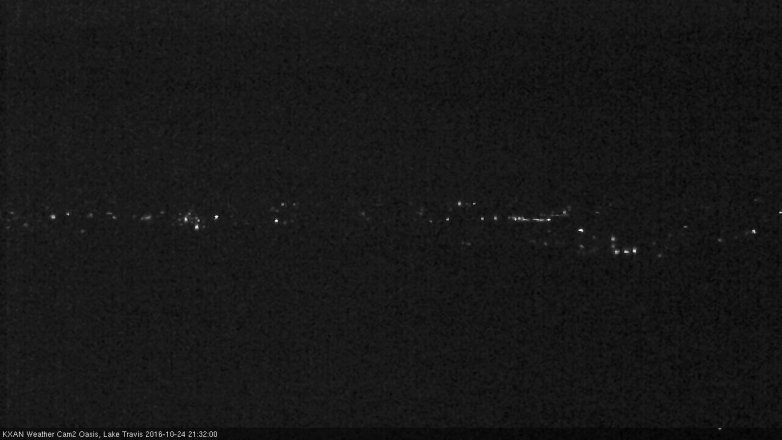 Lake Travis webcam, October 24, 2016 8:55 PM CT