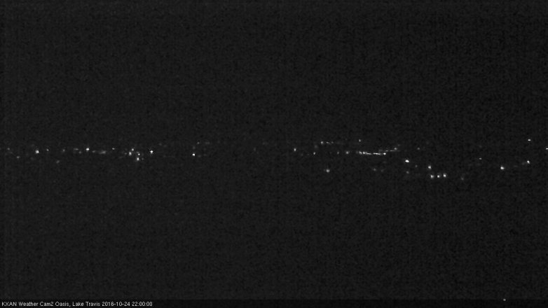 Lake Travis webcam, October 24, 2016 9:10 PM CT
