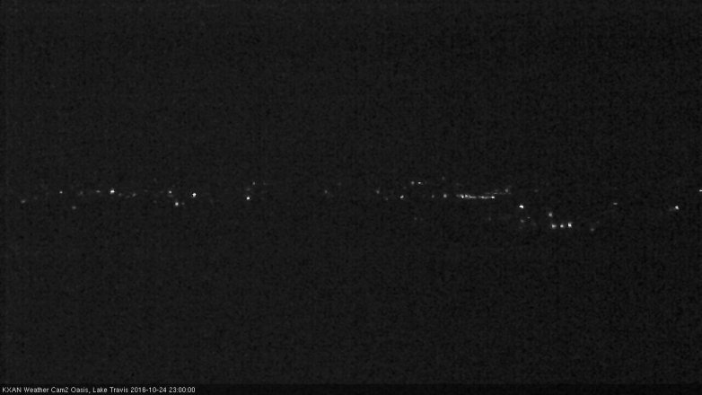 Lake Travis webcam, October 24, 2016 10:05 PM CT