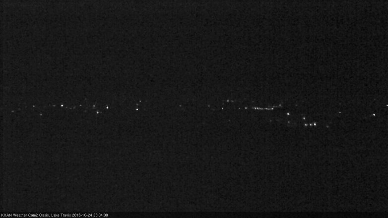 Lake Travis webcam, October 24, 2016 10:25 PM CT