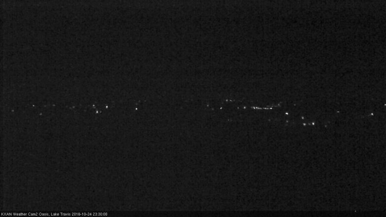 Lake Travis webcam, October 24, 2016 10:40 PM CT
