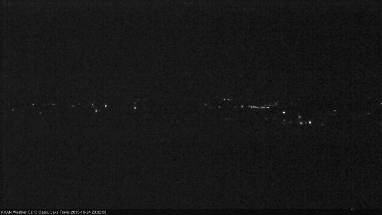 Lake Travis webcam, October 24, 2016 10:50 PM CT
