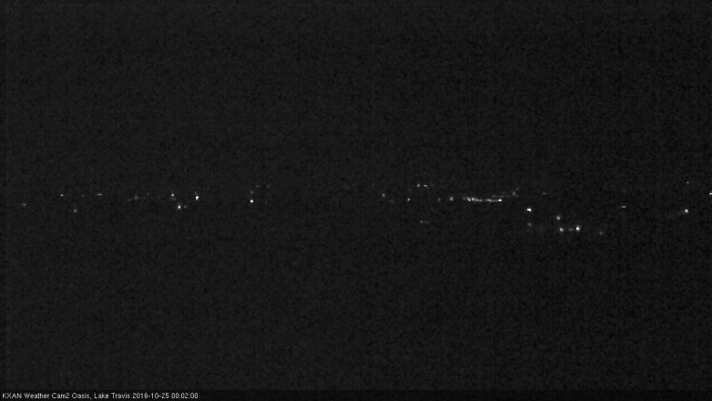 Lake Travis webcam, October 24, 2016 11:30 PM CT