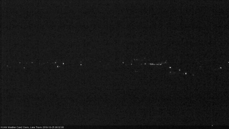 Lake Travis webcam, October 24, 2016 11:50 PM CT