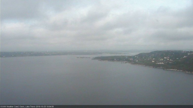 Lake Travis webcam, October 25, 2016 9:25 AM CT