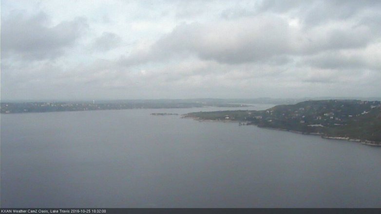 Lake Travis webcam, October 25, 2016 9:55 AM CT