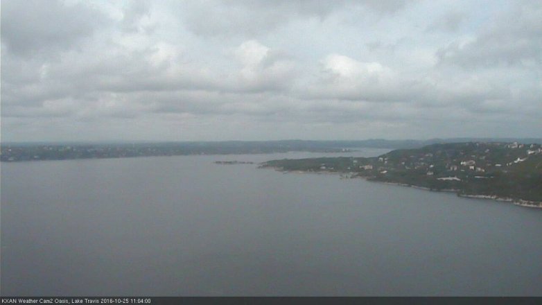 Lake Travis webcam, October 25, 2016 10:30 AM CT