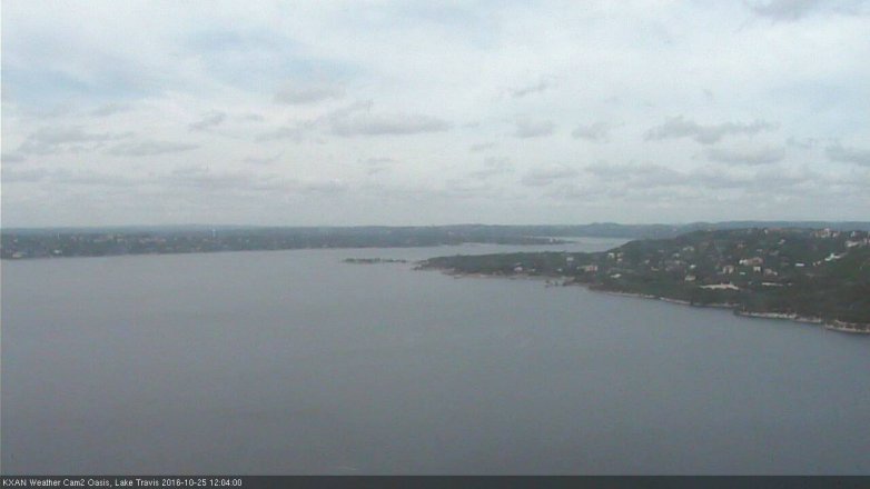 Lake Travis webcam, October 25, 2016 11:20 AM CT