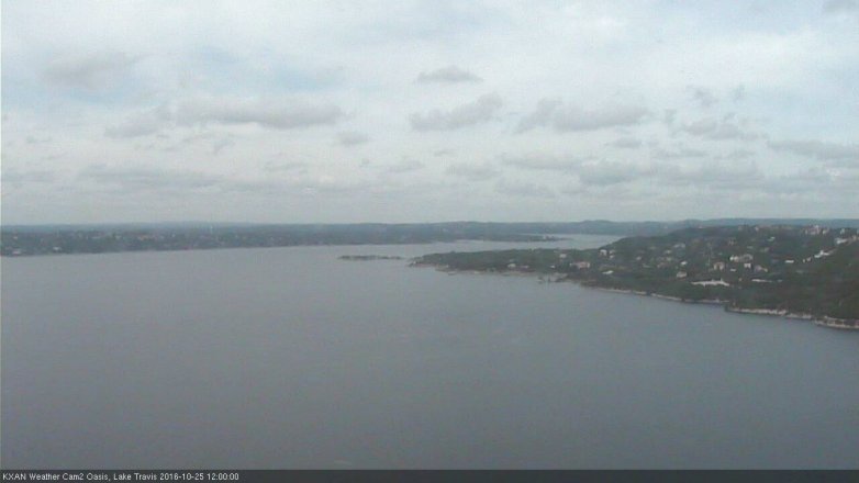 Lake Travis webcam, October 25, 2016 11:25 AM CT