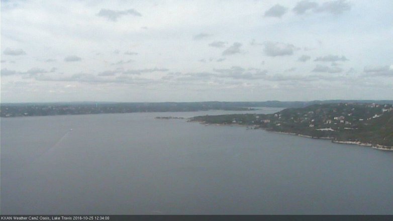 Lake Travis webcam, October 25, 2016 11:45 AM CT