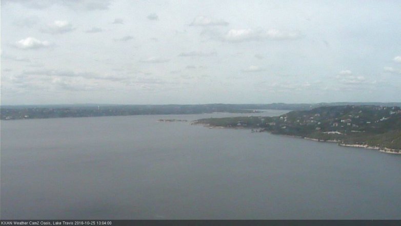 Lake Travis webcam, October 25, 2016 12:35 PM CT