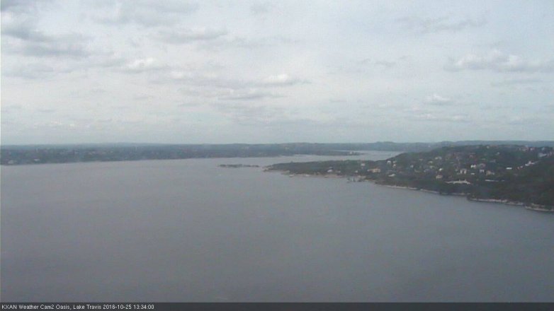 Lake Travis webcam, October 25, 2016 12:45 PM CT