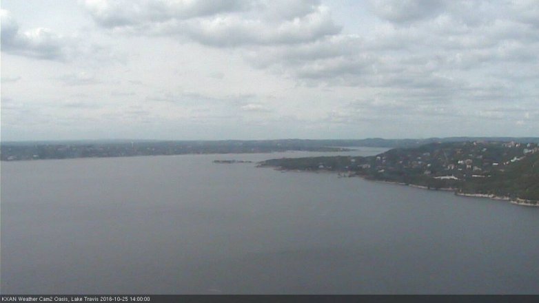 Lake Travis webcam, October 25, 2016 1:10 PM CT