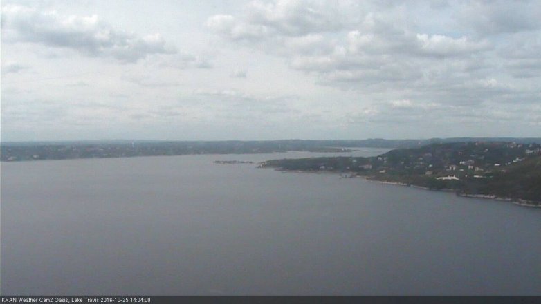 Lake Travis webcam, October 25, 2016 1:30 PM CT
