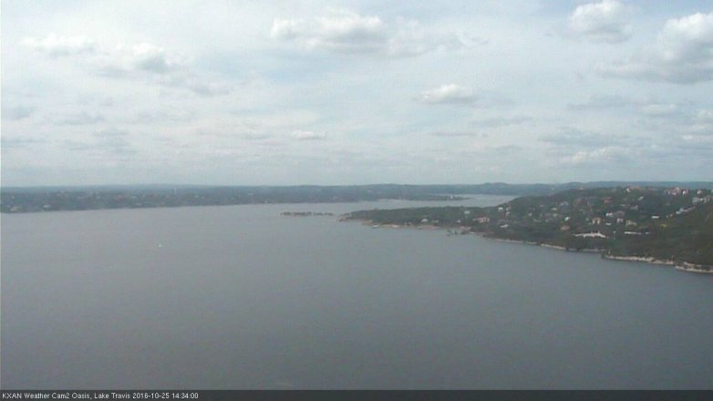 Lake Travis webcam, October 25, 2016 2:05 PM CT