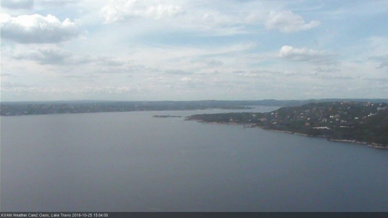 Lake Travis webcam, October 25, 2016 2:10 PM CT