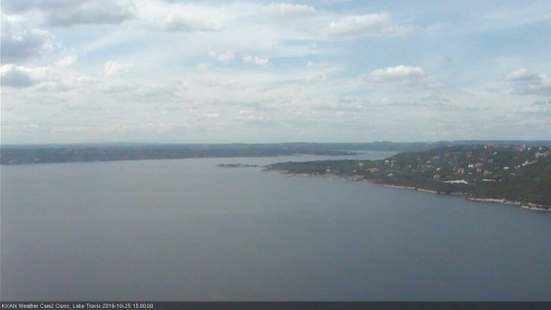 Lake Travis webcam, October 25, 2016 2:15 PM CT
