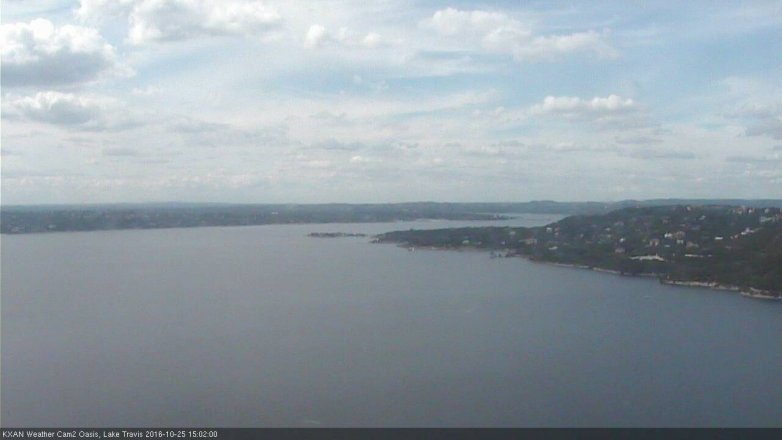 Lake Travis webcam, October 25, 2016 2:20 PM CT