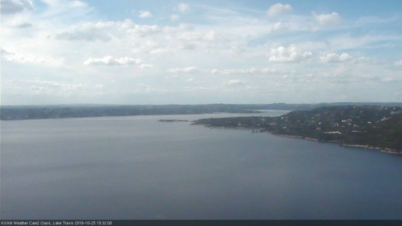 Lake Travis webcam, October 25, 2016 2:40 PM CT