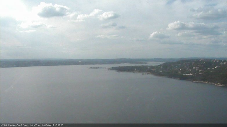 Lake Travis webcam, October 25, 2016 3:30 PM CT