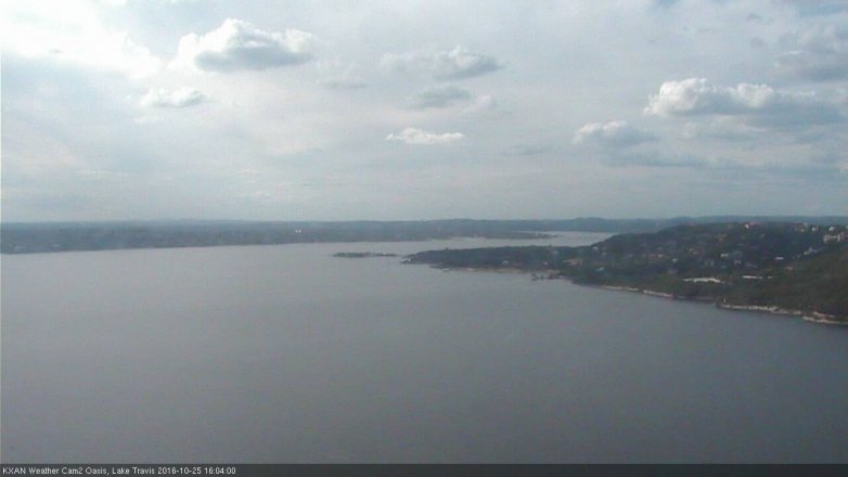 Lake Travis webcam, October 25, 2016 3:35 PM CT