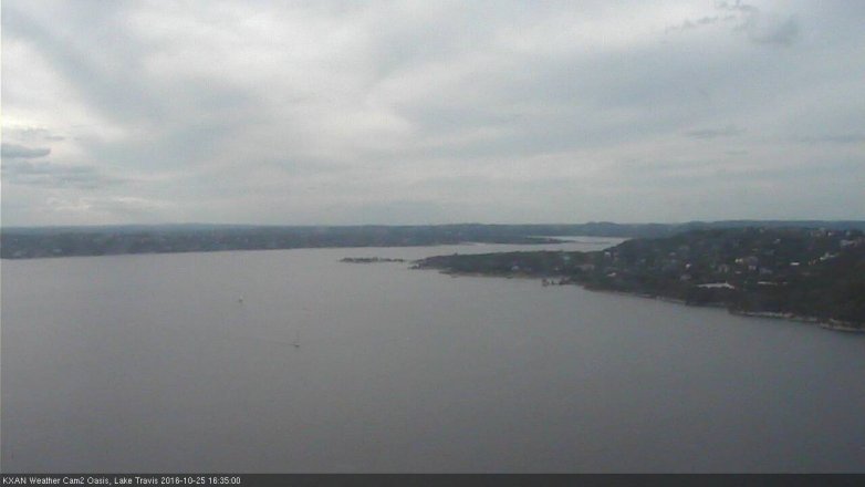 Lake Travis webcam, October 25, 2016 3:40 PM CT