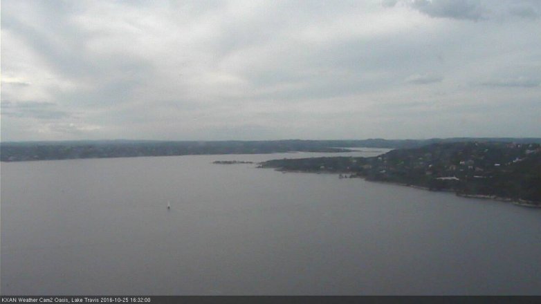 Lake Travis webcam, October 25, 2016 3:55 PM CT