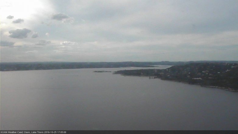 Lake Travis webcam, October 25, 2016 4:15 PM CT