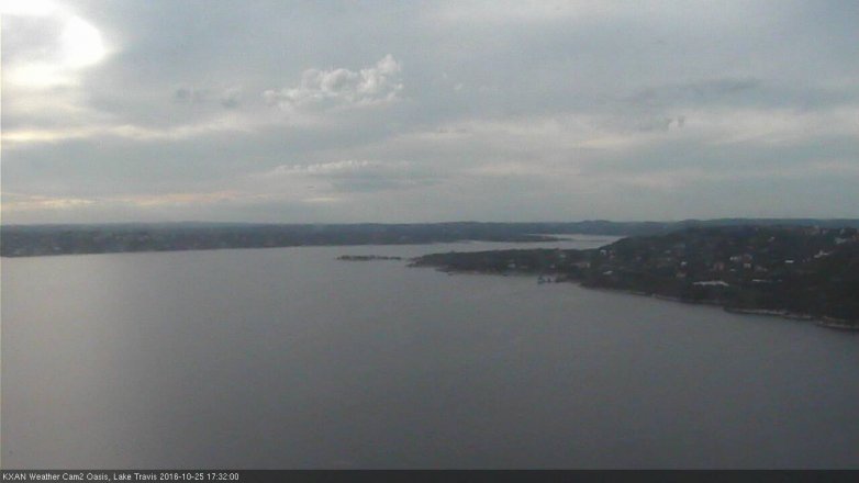 Lake Travis webcam, October 25, 2016 4:35 PM CT