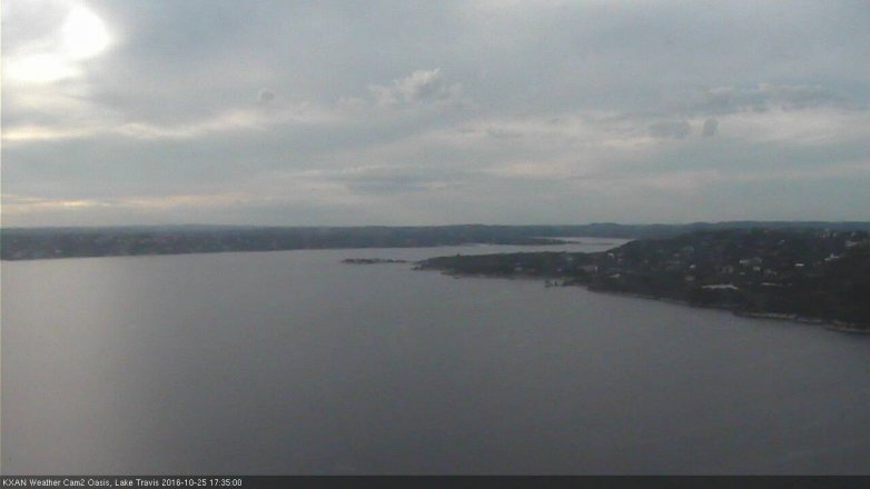 Lake Travis webcam, October 25, 2016 4:45 PM CT