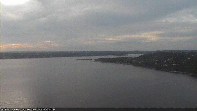 Lake Travis webcam, October 25, 2016 5:15 PM CT