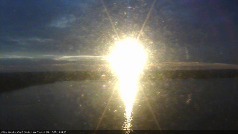 Lake Travis webcam, October 25, 2016 6:00 PM CT