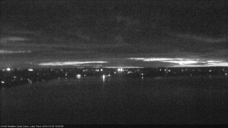 Lake Travis webcam, October 25, 2016 6:45 PM CT