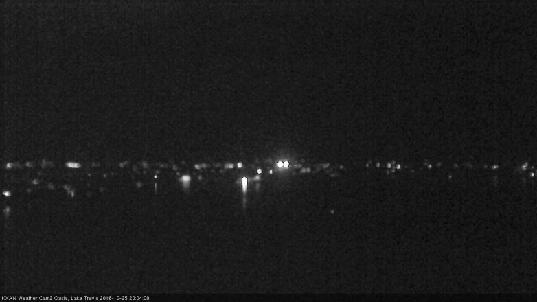 Lake Travis webcam, October 25, 2016 7:15 PM CT
