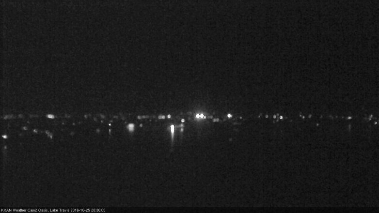 Lake Travis webcam, October 25, 2016 7:35 PM CT