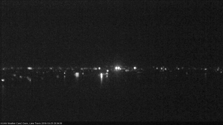 Lake Travis webcam, October 25, 2016 7:50 PM CT