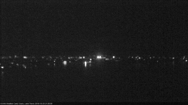 Lake Travis webcam, October 25, 2016 8:25 PM CT