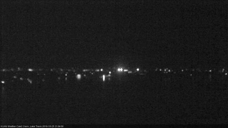 Lake Travis webcam, October 25, 2016 8:35 PM CT