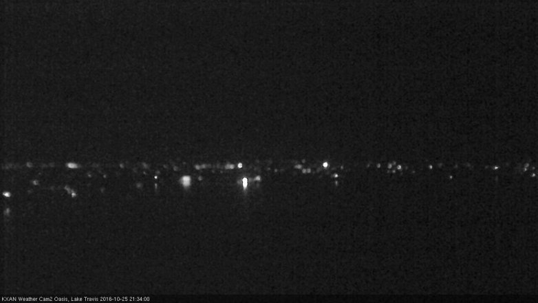 Lake Travis webcam, October 25, 2016 8:40 PM CT