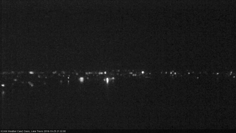 Lake Travis webcam, October 25, 2016 8:45 PM CT